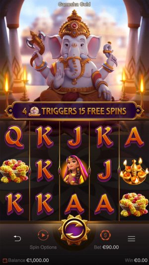 Ganesha Gold: Super Mega Win de 27.000